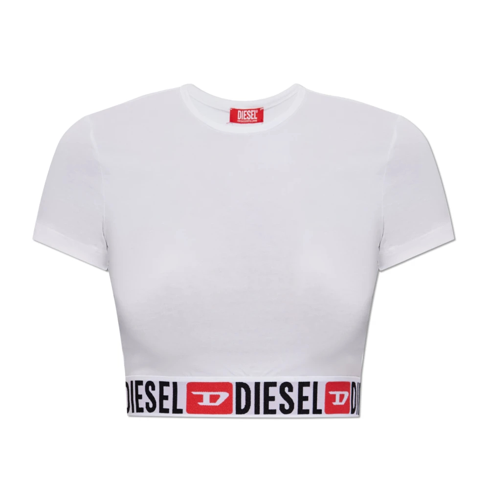 Diesel - Kurzes T-Shirt Irma-D-Core - Tops - Damen - Weiß - L