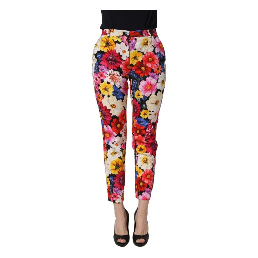 Dolce & Gabbana Damen Multicolor - Tapered Hosen - Trousers - Mehrfarbig - S