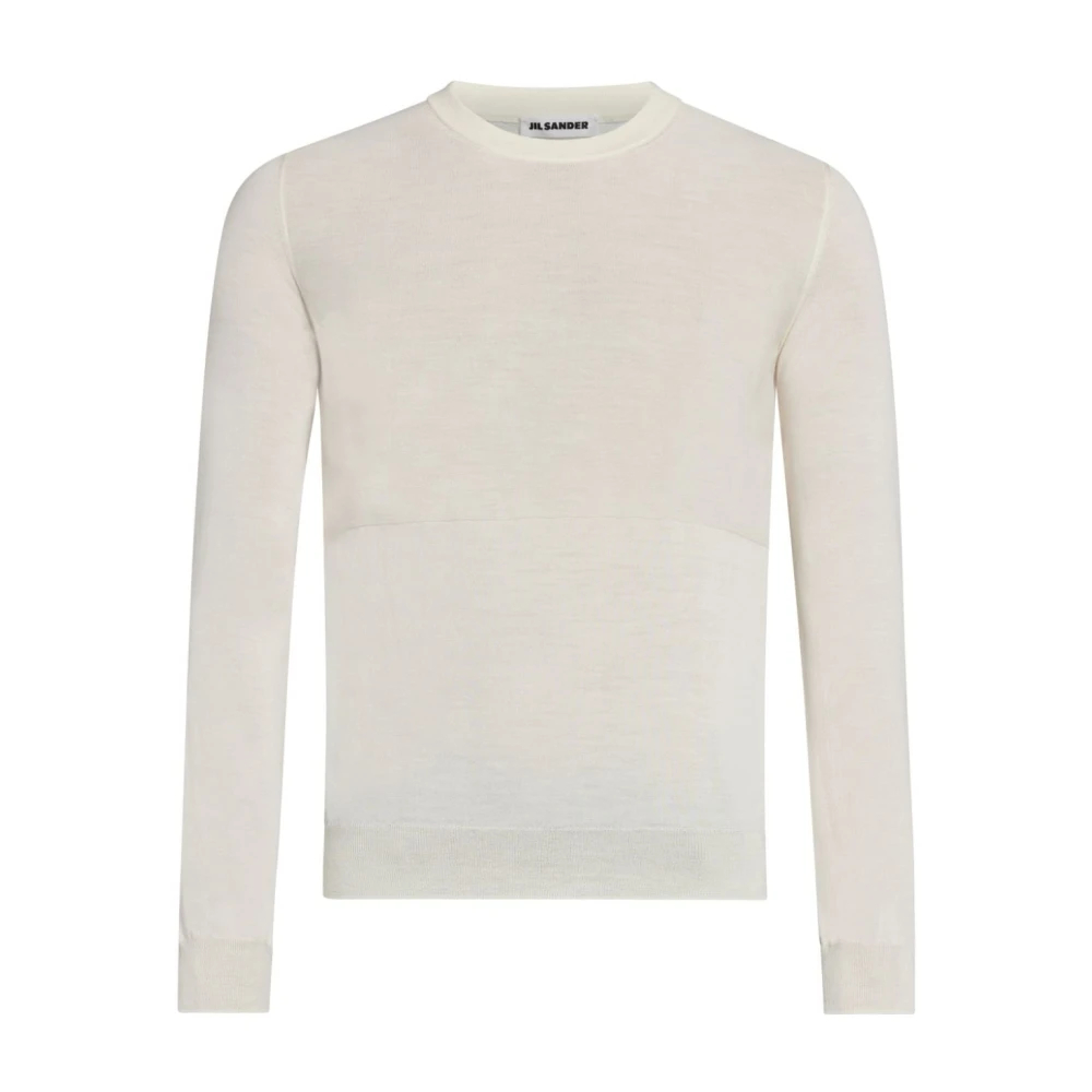 Jil Sander Herren Weiß - Rundhals-Strickware - Knitwear - Xl