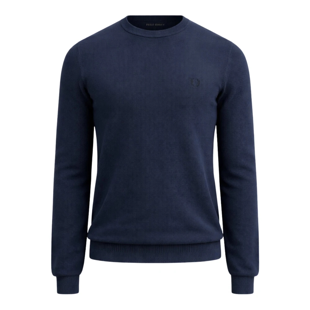 Fred Perry Herren Bleu Pullover Aus Piqué-Strick - Bild 5