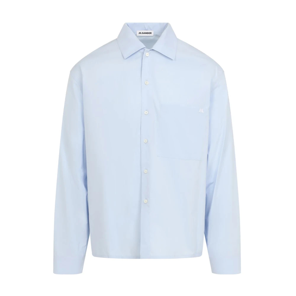 Jil Sander Herren Blau - Cotton Poplin Shirt - Shirts - L
