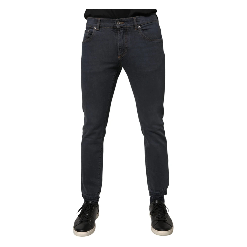 Dolce & Gabbana Herren Grau - Dunkelgraue Skinny Denim Jeans - Jeans - M