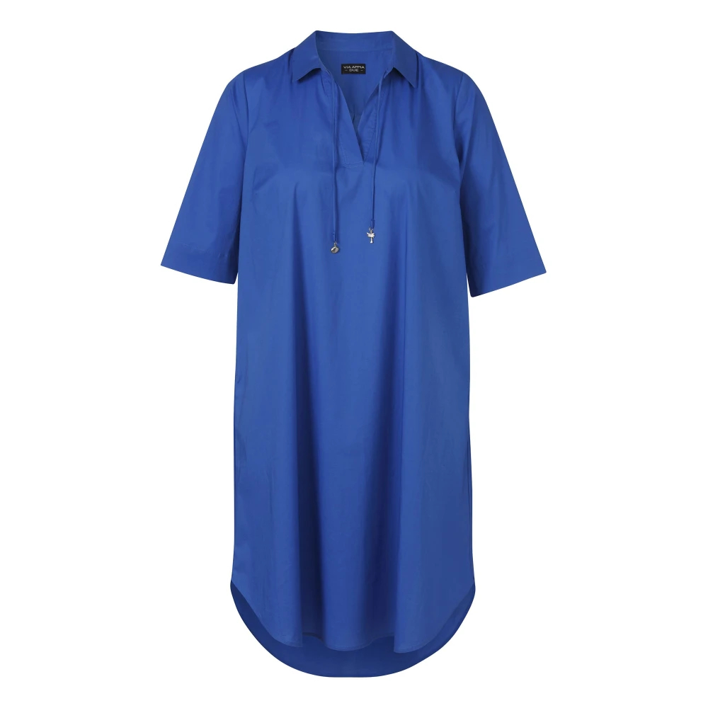 Via Appia Due Damen Blau - Hemdblusenkleider - Dresses - 3XL