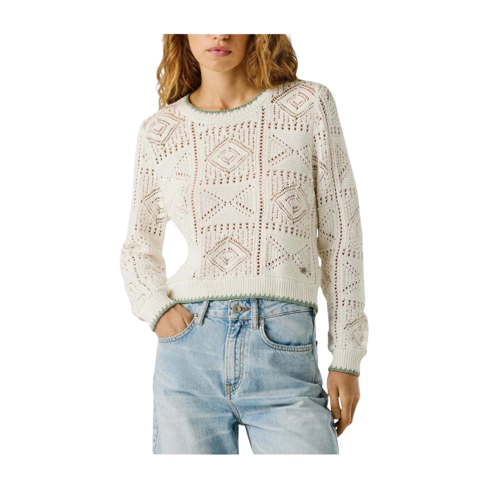 Pepe Jeans , Damen, Strickwaren, Weiß, L - Bild 4