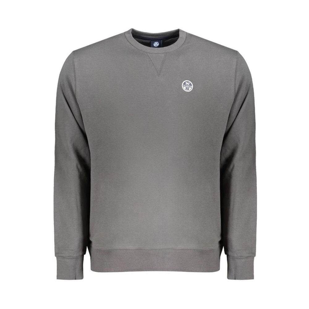 North Sails, Herren, Pullover, Grigio Cotton Men Sweatshirt, Grau, (XL) - Bild 4