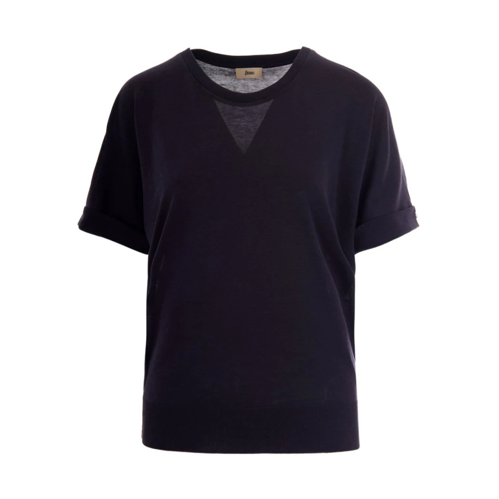 Herno Damen Blau - Rundhals-Strickware - Knitwear - M