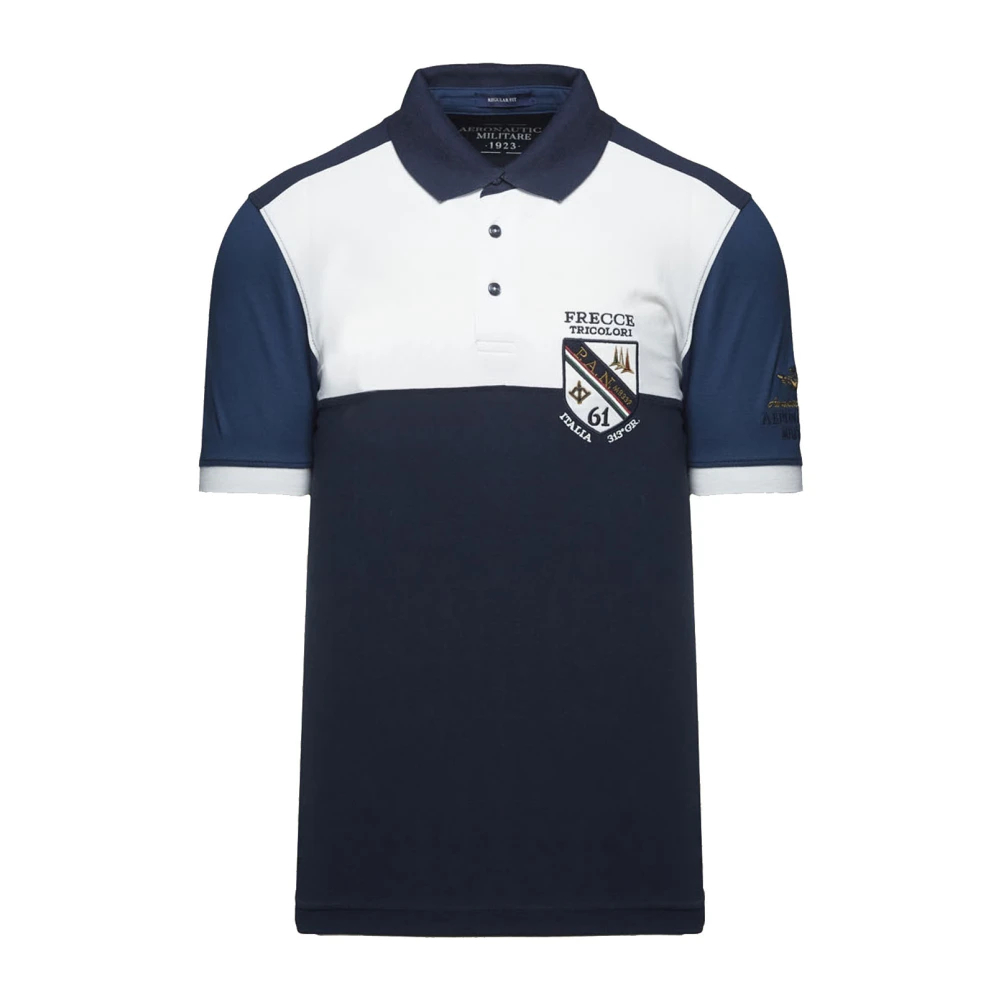 Aeronautica Militare Herren Blau - Polo Frecce Tricolori - Tops - Xl