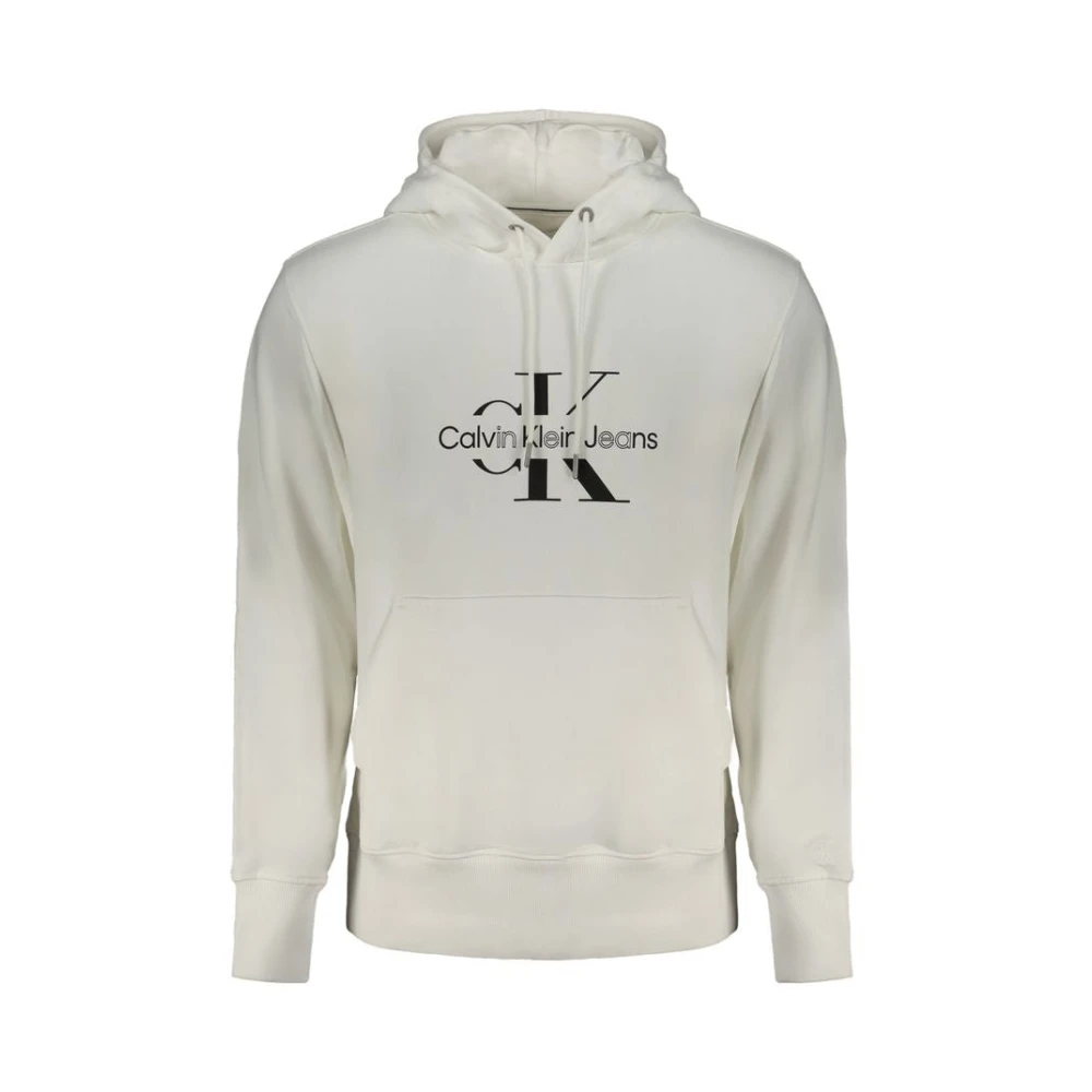 Calvin Klein, Herren, Pullover, White Cotton Men Sweater, Weiss, (XL) - Bild 5