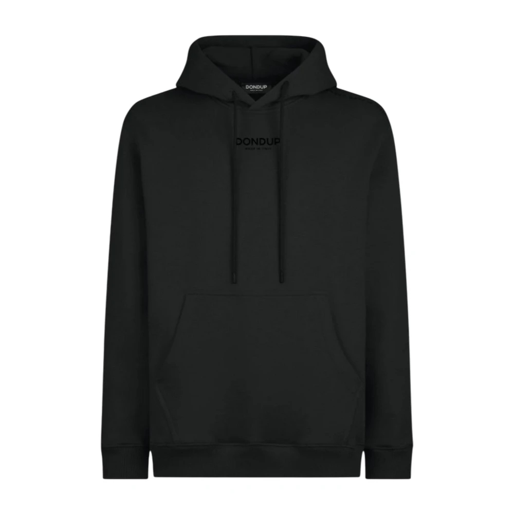 Dondup Herren Schwarz - Kapuzenpullover Mit Regulärer Passform - Sweatshirts & Hoodies - K - 2XL