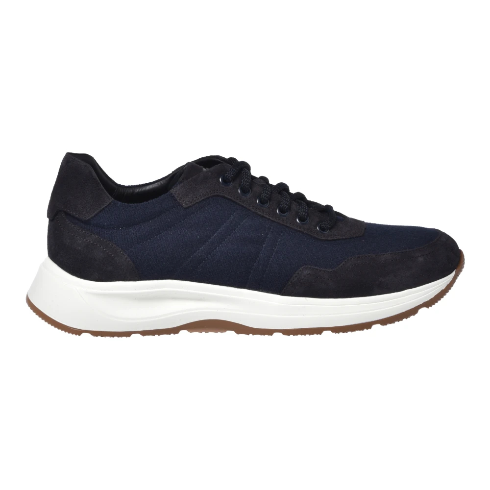 Baldinini Herren Blau - E Sneaker Aus Wildleder Und Stoff - Shoes - 44 Eu