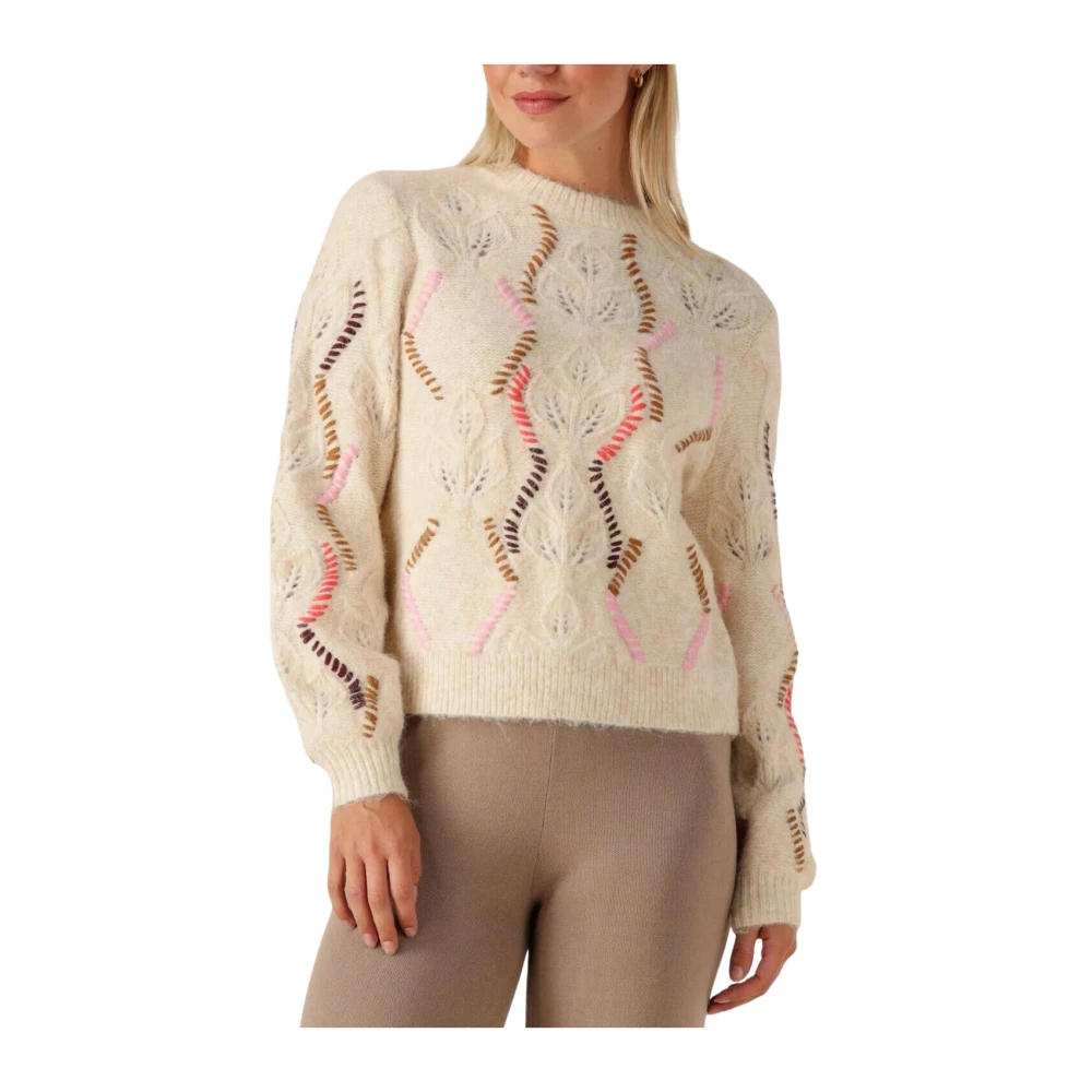 VAN GRAAF Y.a.s Damen Sand Strickpullover Mehrfarbig, Groß - Bild 4