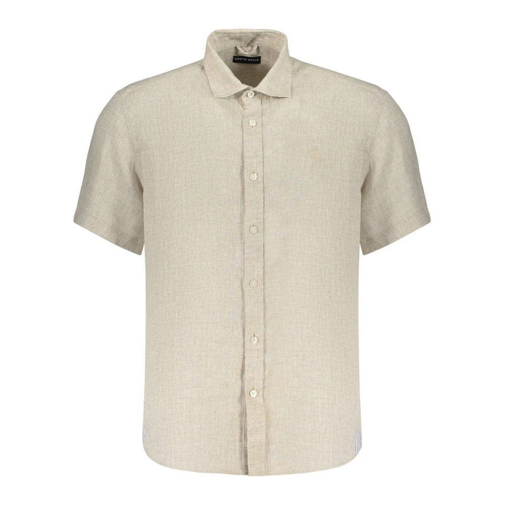 North Sails Herren Chino Beige - Kurzarm-Leinenhemd - Bild 4