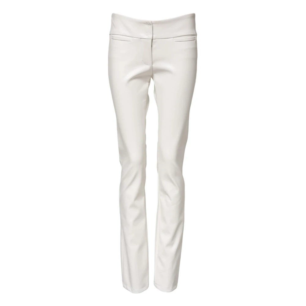 Dolce & Gabbana Damen Weiß - E High-Waist-Tapered-Hose - Trousers - S
