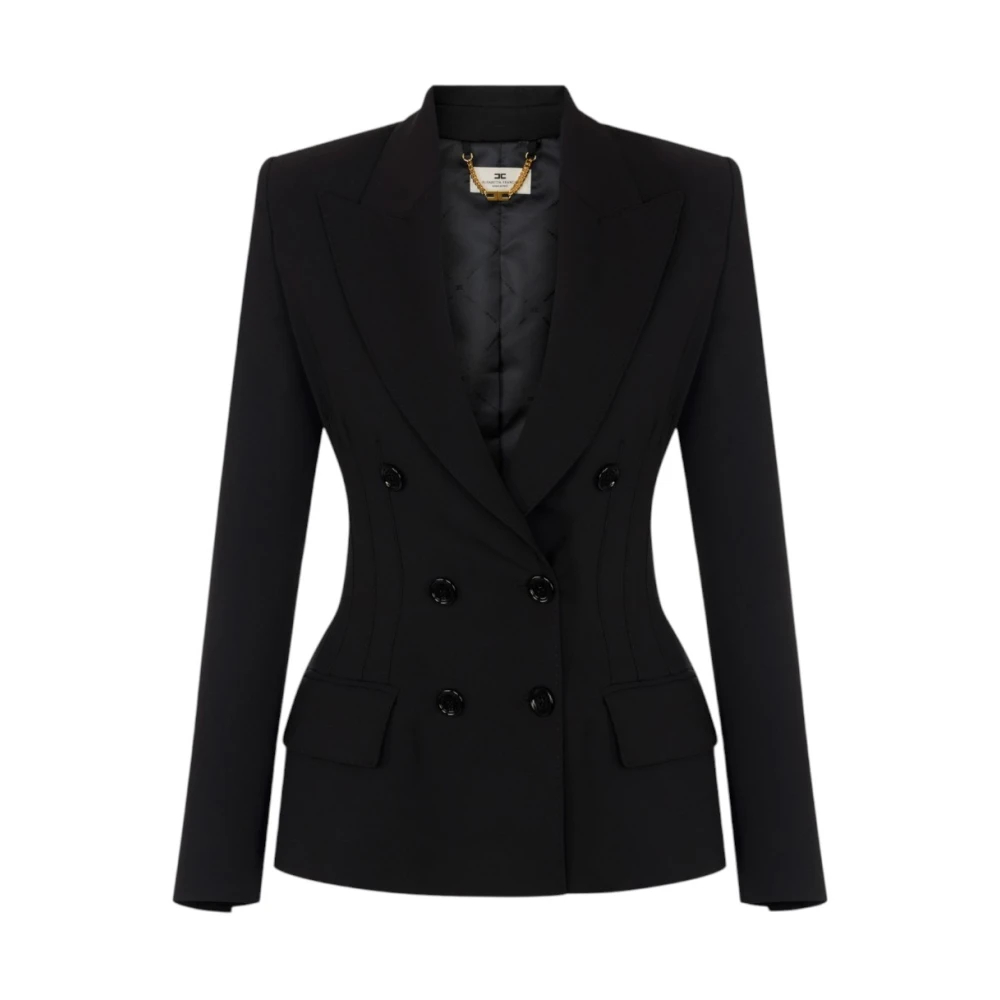 Elisabetta Franchi , Damen, Jacken, Schwarzk, S - Bild 7