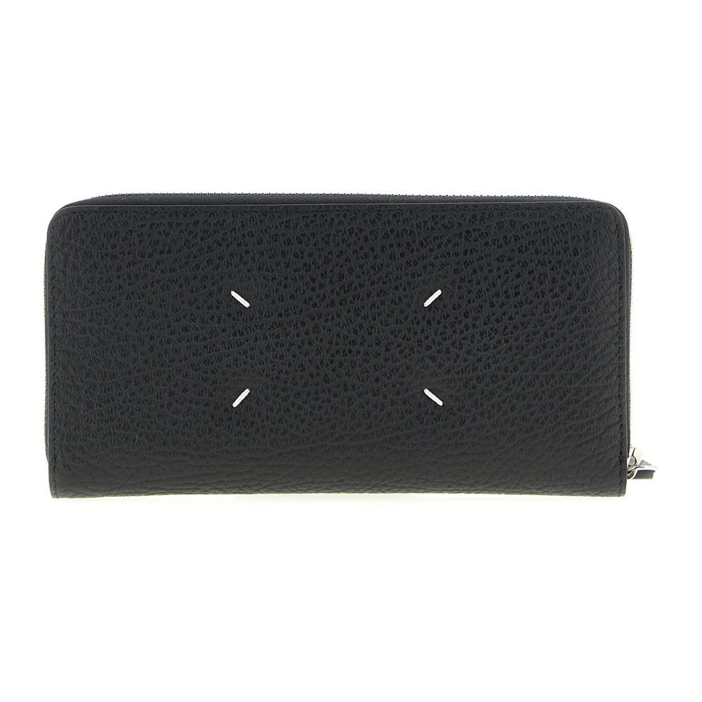 Maison Margiela - Geprägte Lederbrieftasche Mit Reißverschluss - Accessories - Damen - Schwarzk - One Size - Bild 8