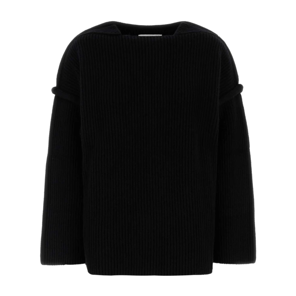 Jil Sander Damen Schwarz - Stilvoller Er Wollpullover - Knitwear - K -S