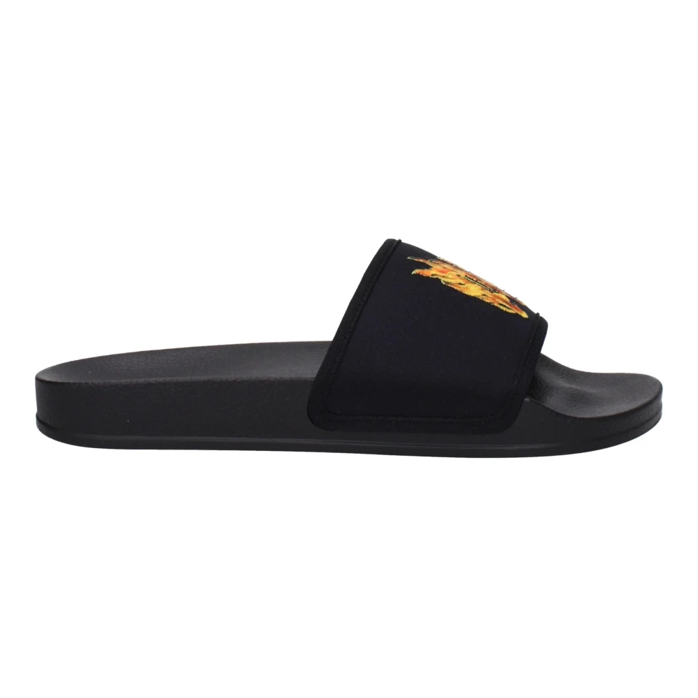 Palm Angels Herren Schwarz - E Stoff Hausschuhe Sandalen - Shoes - K -40 Eu