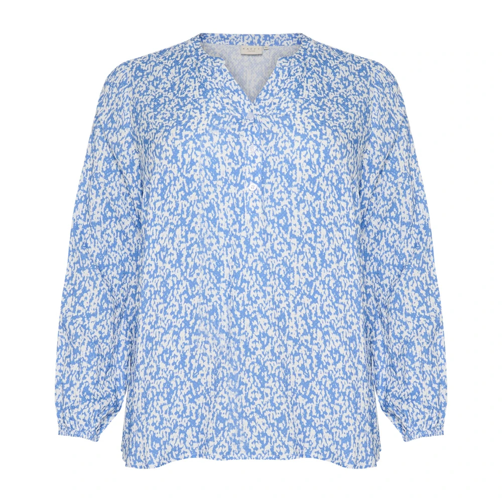 Kaffe Curve Damen Blau Langärmelige Bluse, Mahlena - Bild 3