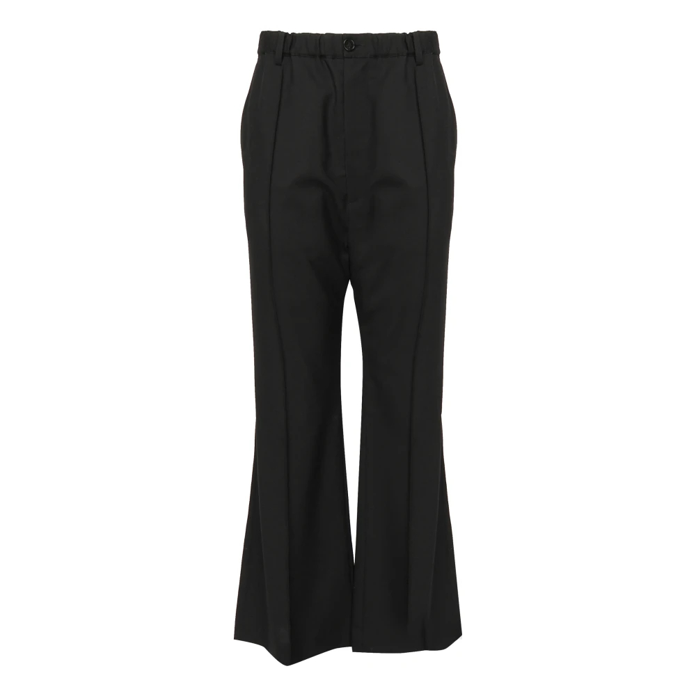 Marni Herren Schwarz - E Wollhose Elastischer Bund - Trousers - K -L