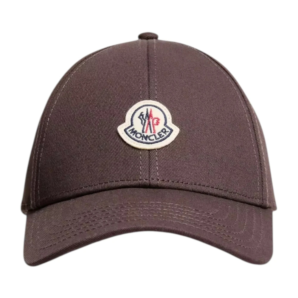 Moncler - Baseball-Cap Aus Baumwollgabardine - Accessories - Herren - Braun - One Size - Bild 9