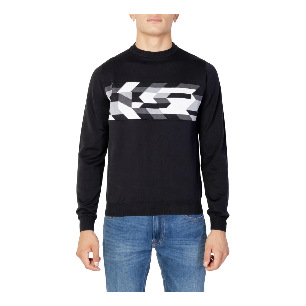 Antony Morato Herren Schwarz - Er Langarm-Strickpullover Für - Knitwear - K -S