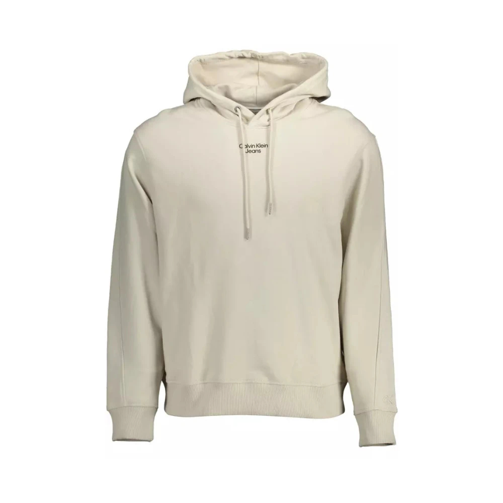 Calvin Klein - Cotton Sweater - Sweatshirts & Hoodies - Herren - Beige - Xl - Bild 6