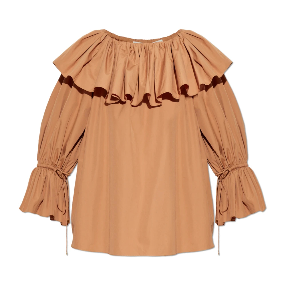 Chloe Bluse Aus Baumwollpopeline De Größe 36 - MyTheresa - Bild 3