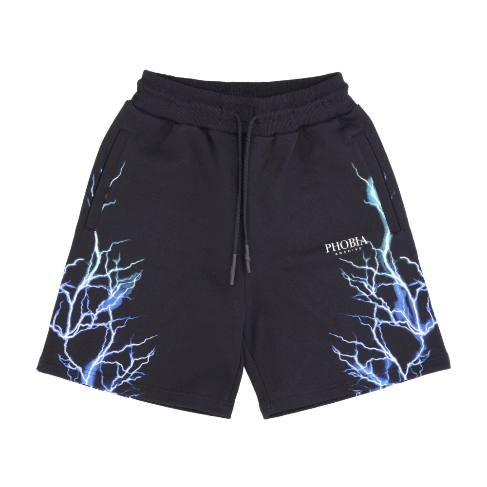Phobia Archive Herren Schwarz - Lightning Shorts - Shorts - K - Xl