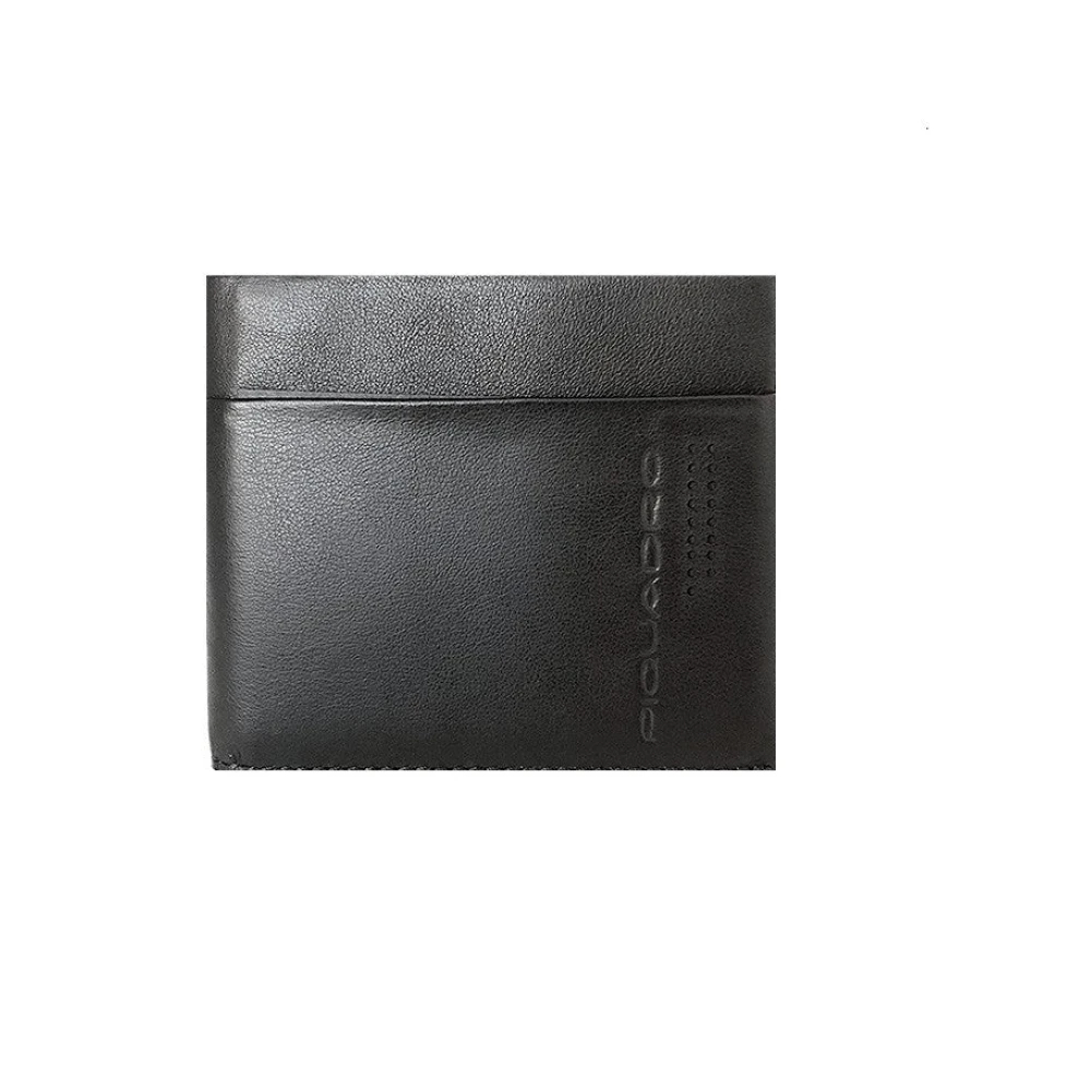 Piquadro Herren Schwarz - Es Lederportemonnaie Mit Kartenhalter - Accessories - K -One Size