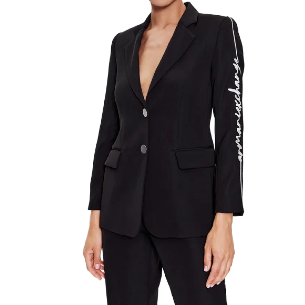 Armani Exchange Damen Schwarz - Giacca - Jackets - K - S