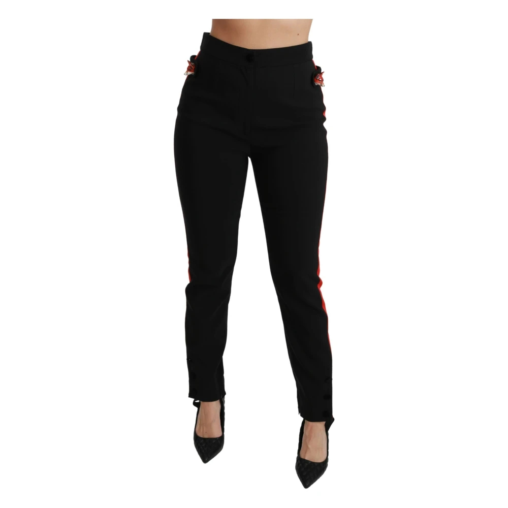 Dolce & Gabbana Damen Schwarz - High Waist Skinny Pants - Trousers - K - S