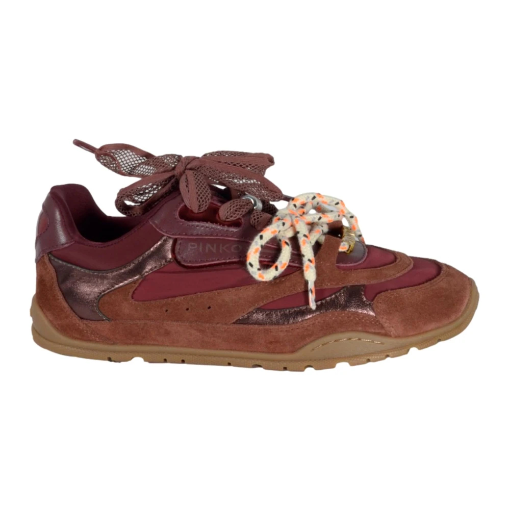 Pinko Damen Rot - Sneakers Mit Doppelten Schnürsenkeln Und Applikationen - 38 - Bild 3