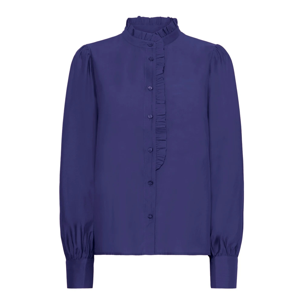 Ichi Blau Damenbluse Aus Viskose Und Polyester Karlani - Bild 3