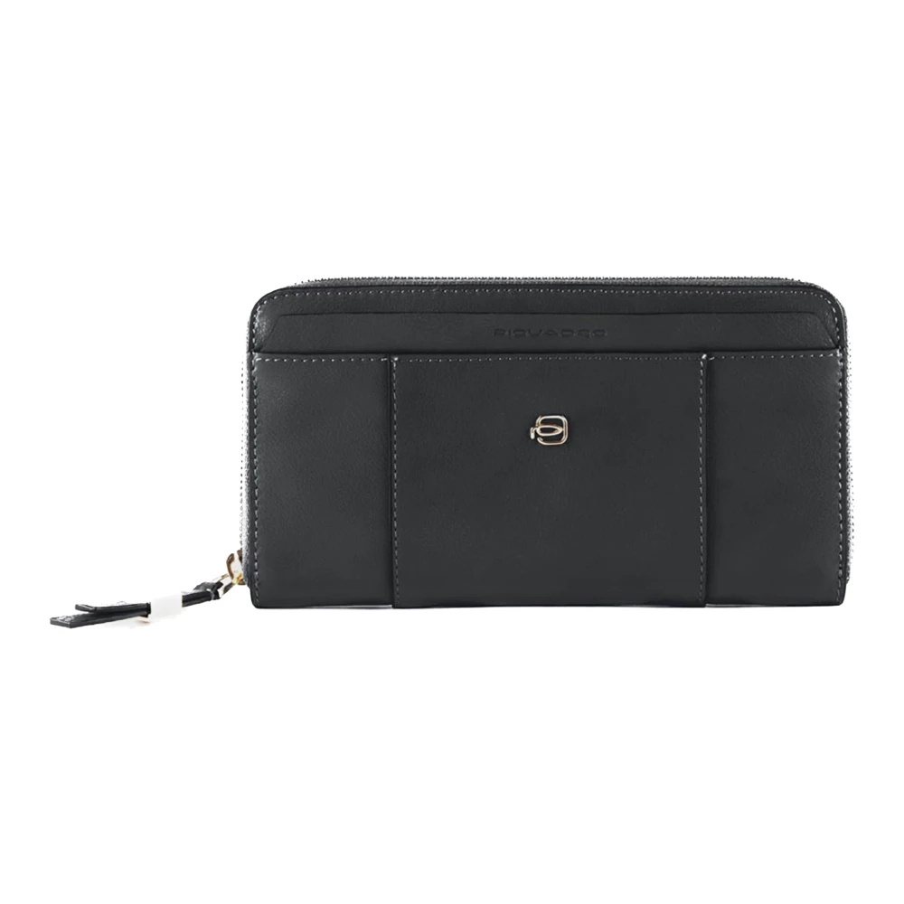 Piquadro Damen Schwarz - Es Lederportemonnaie Und Kartenhalter - Accessories - K - One Size