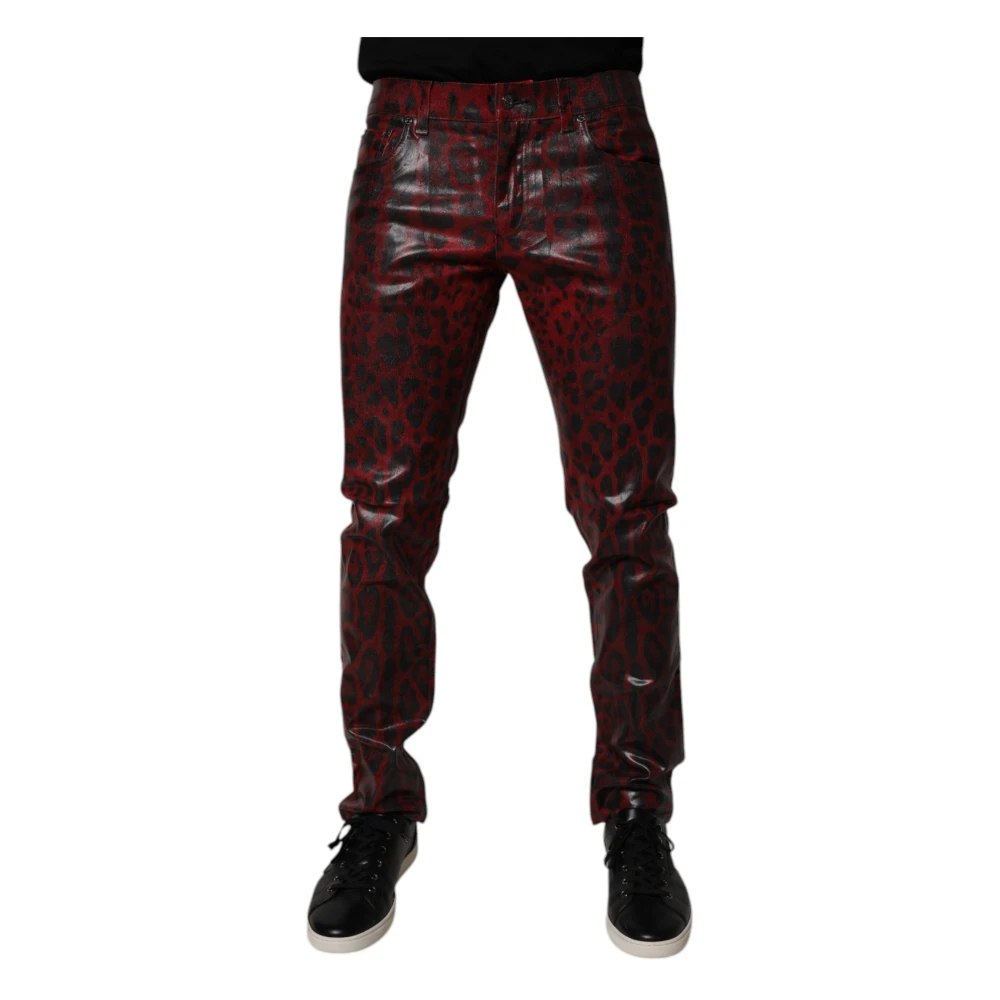 Dolce & Gabbana Herren Rot - Skinny Denim Jeans - Jeans - M
