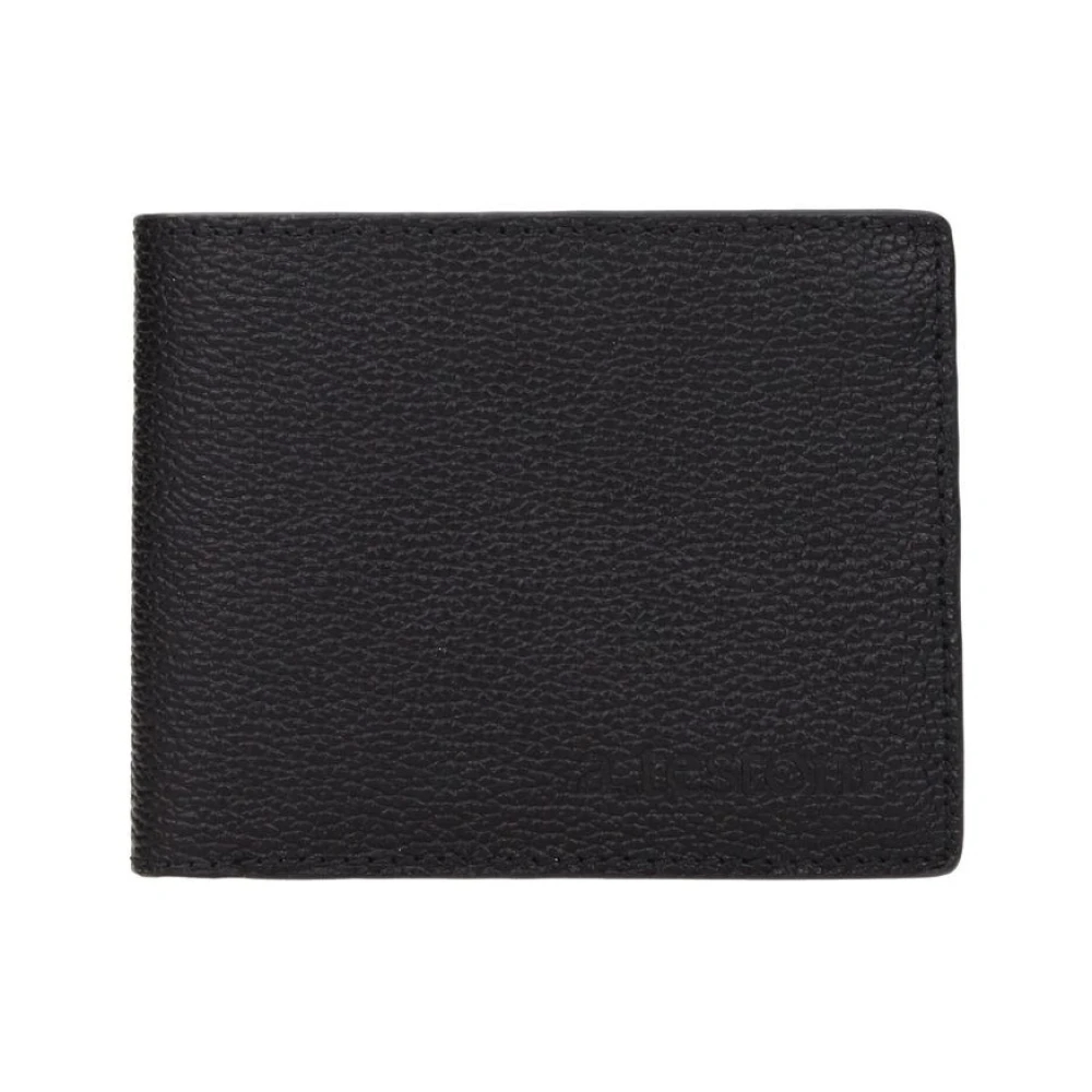 Testoni Herren Schwarz - Es Lederportemonnaie Mit Kartenhaltern - Accessories - K -One Size