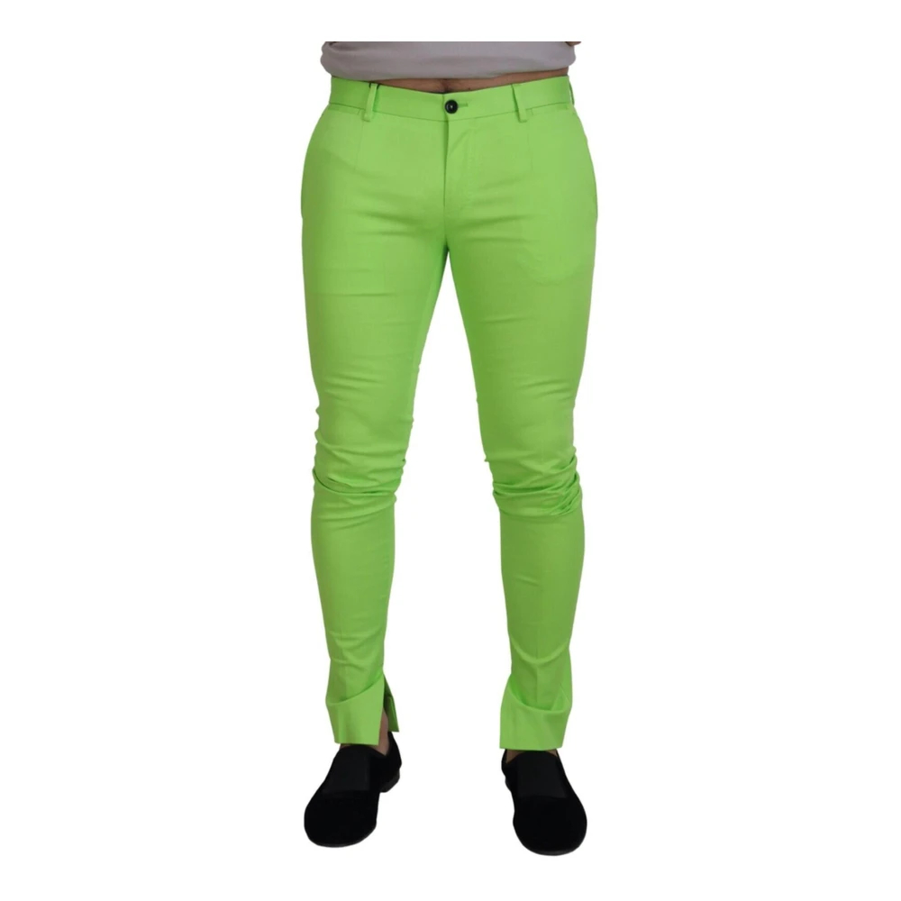 Dolce & Gabbana Herren Grün - Mainline Collection Hellgrüne Hose - Trousers - M