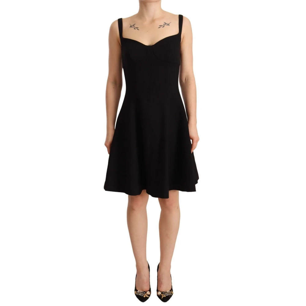 Dolce & Gabbana Damen Schwarz - Elegantes A-Linie Es Kleid - Dresses - K - S
