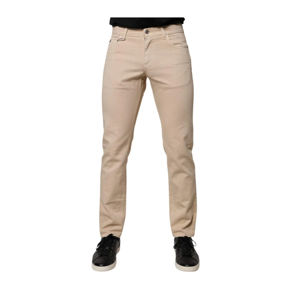 Dolce & Gabbana Herren Beige - Skinny Denim Jeans - Trousers - S