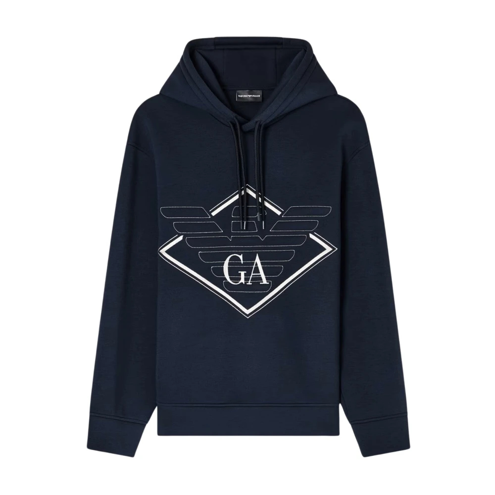 Emporio Armani Herren Blau - Es Sweatshirt Mit Kordelkapuze - Sweatshirts & Hoodies - L