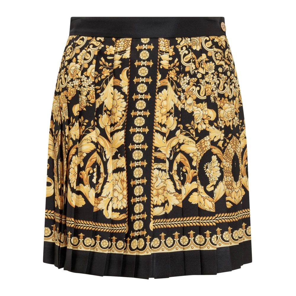 Versace Damen Multicolor - Barock Plissee Midirock - Skirts - Mehrfarbig -M