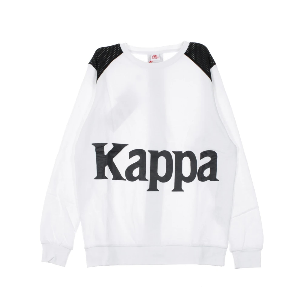 Kappa Herren Weiß - Rundhals-Sweatshirt /Schwarz - Sweatshirts & Hoodies - Xl