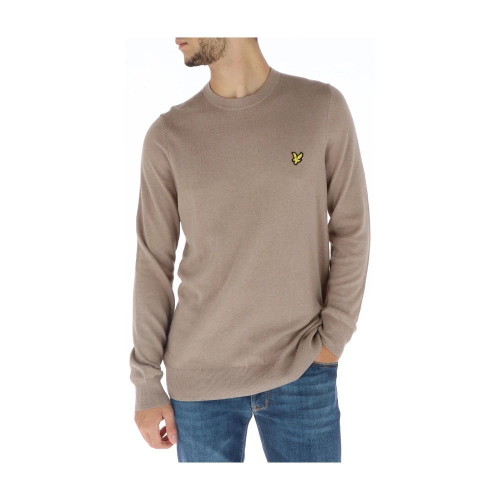 Lyle & Scott Beige Pullover Mit Rundhalsausschnitt Aus Merino-Baumwolle - Bild 4