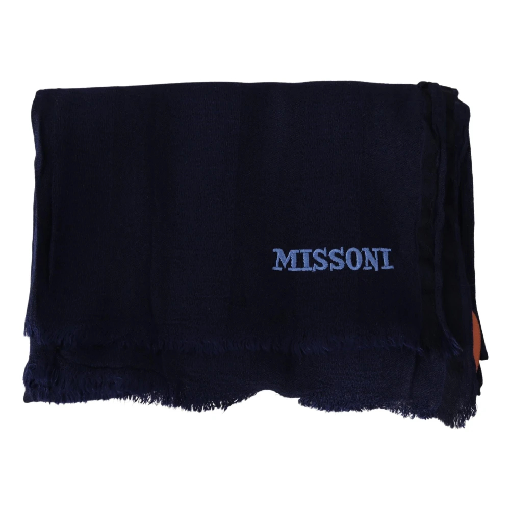 Missoni Unisex Blau - Wunderschöner Halswickelschal - Accessories - One Size