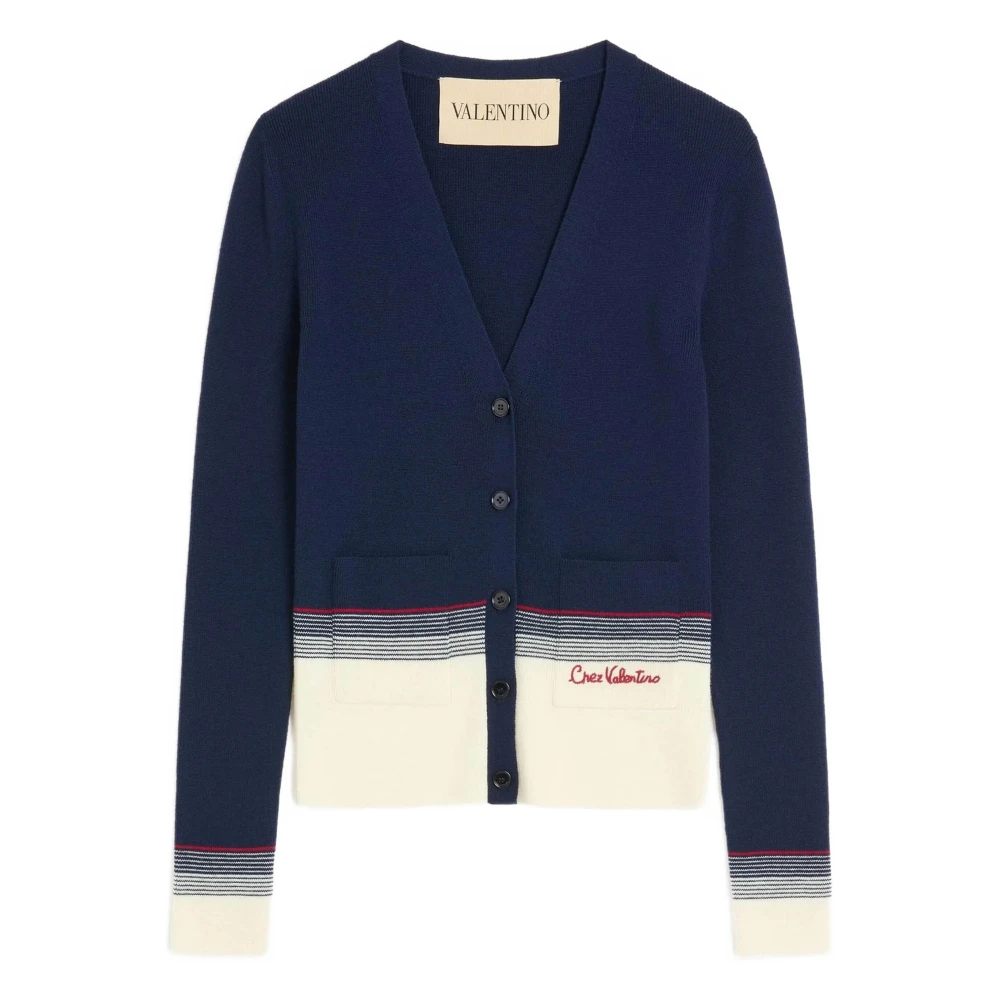 Valentino Garavani , Damen, Strickwaren, Blau, S - Bild 2