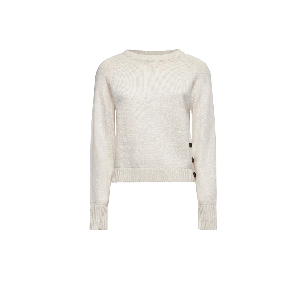 Silvian Heach Damen Beige - Shirt Mit Drei Seitlichen Knöpfen - Knitwear - 2XS