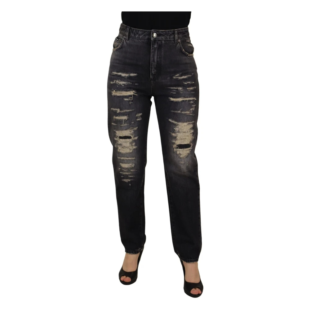 Dolce & Gabbana Damen Schwarz - High Waist Skinny Denim Jeans - Jeans - K - S