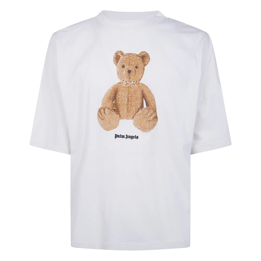 Palm Angels Herren Weiß - Bear In Mind Over Tee - Tops - L