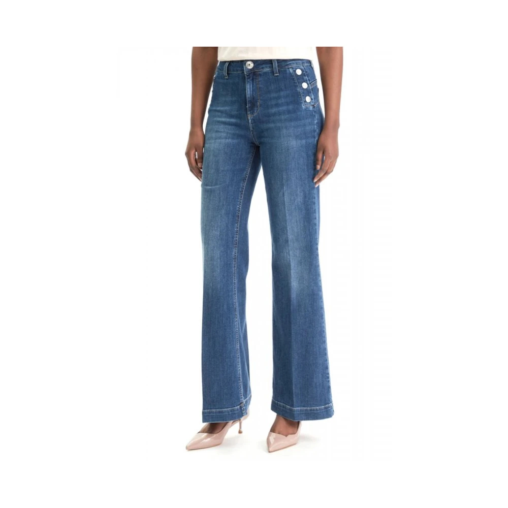 Liu Jo Damen Blau - High-Rise Schlagjeans - Jeans - W30