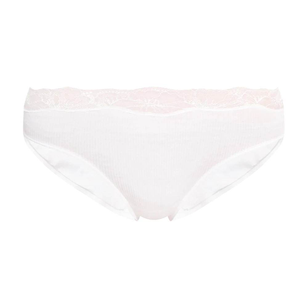 Hanro Damen Weiß - Lace Delight Midi Slips - Underwear - Xs